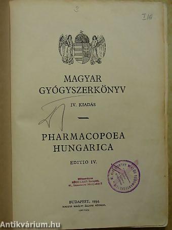 Pharmacopoea Hungarica