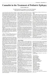 Cannabis in the Treatment of Pediatric Epilepsy page 1